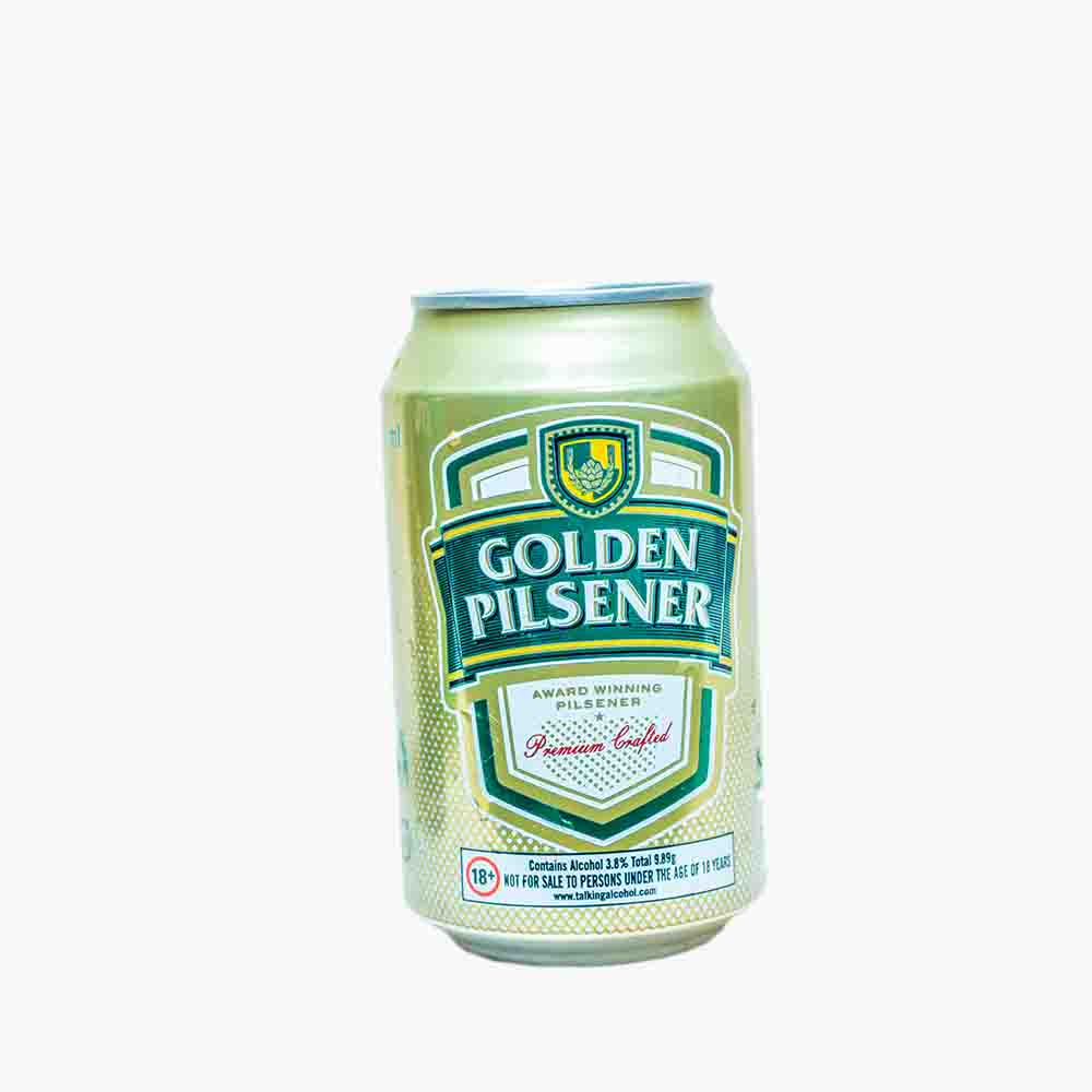 Golden Pilsner Can 330ML Greens Supermarket